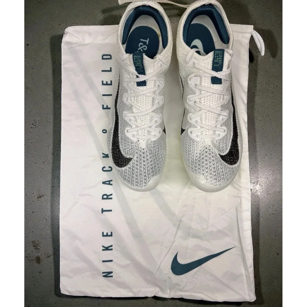 Nike Zoom Superfly Elite 2‎ Sprint Track Spikes Men Size 7 White FZ9662-100 *NEW